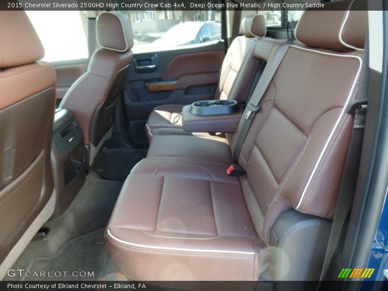 Rear Seat of 2015 Silverado 2500HD High Country Crew Cab 4x4
