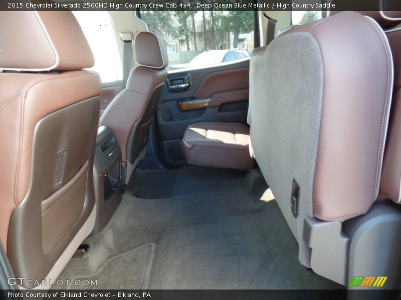 Rear Seat of 2015 Silverado 2500HD High Country Crew Cab 4x4
