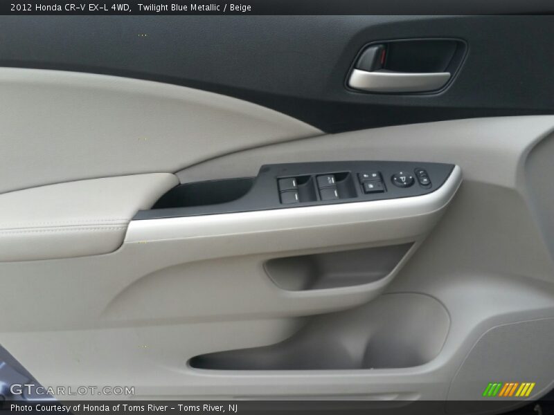 Twilight Blue Metallic / Beige 2012 Honda CR-V EX-L 4WD
