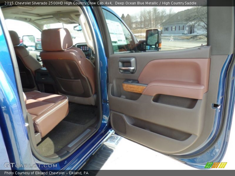 Deep Ocean Blue Metallic / High Country Saddle 2015 Chevrolet Silverado 2500HD High Country Crew Cab 4x4