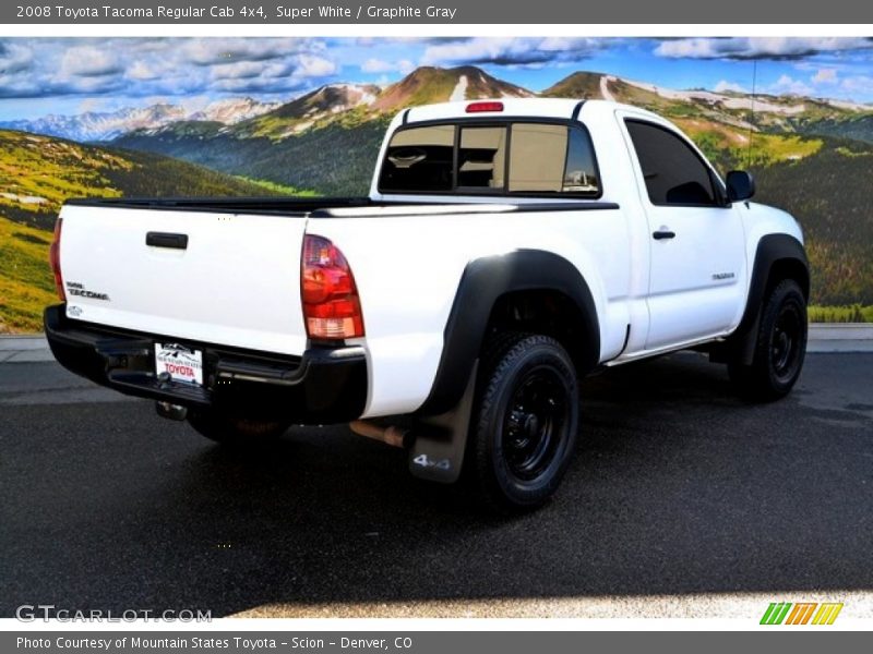 Super White / Graphite Gray 2008 Toyota Tacoma Regular Cab 4x4