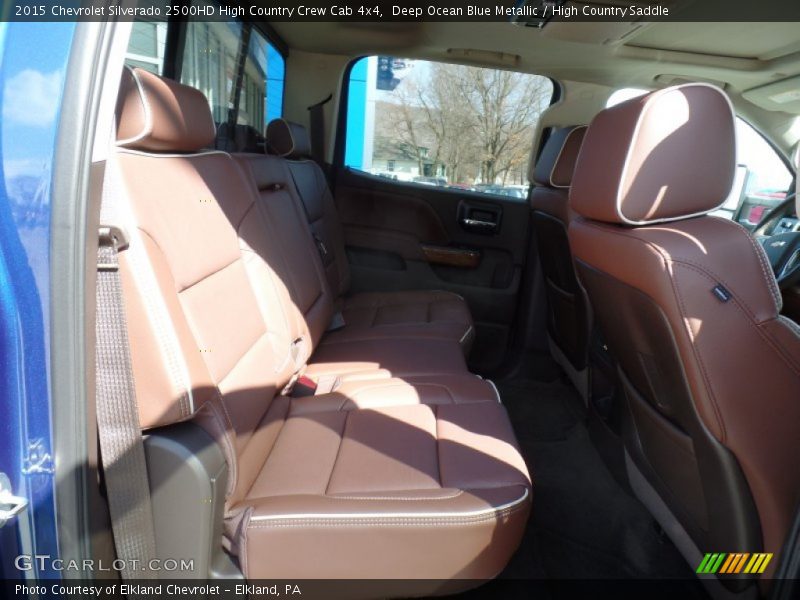 Deep Ocean Blue Metallic / High Country Saddle 2015 Chevrolet Silverado 2500HD High Country Crew Cab 4x4