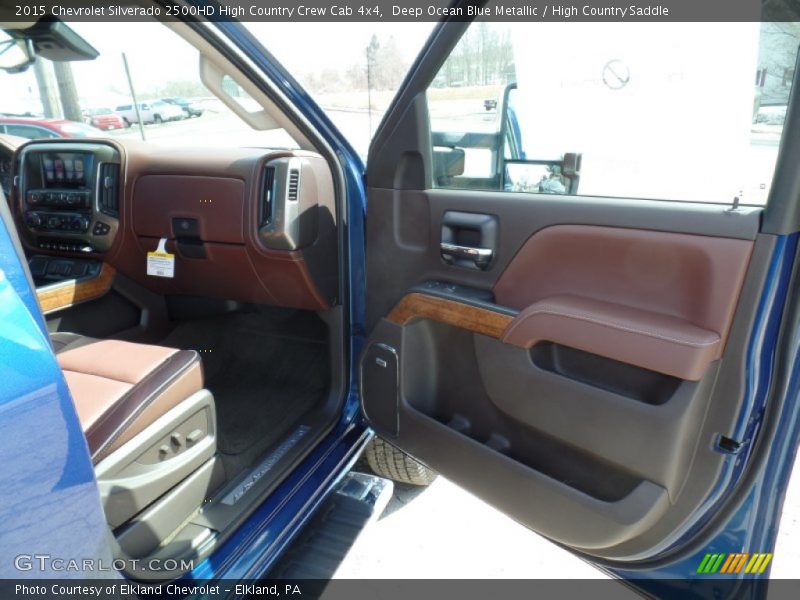 Deep Ocean Blue Metallic / High Country Saddle 2015 Chevrolet Silverado 2500HD High Country Crew Cab 4x4
