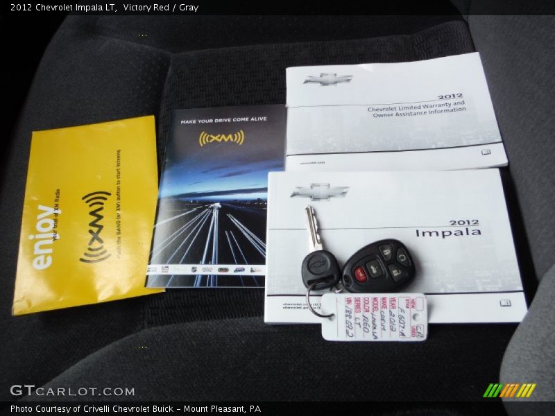Victory Red / Gray 2012 Chevrolet Impala LT