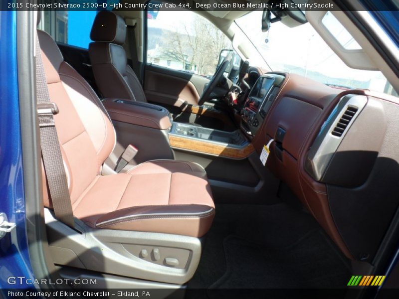 Deep Ocean Blue Metallic / High Country Saddle 2015 Chevrolet Silverado 2500HD High Country Crew Cab 4x4
