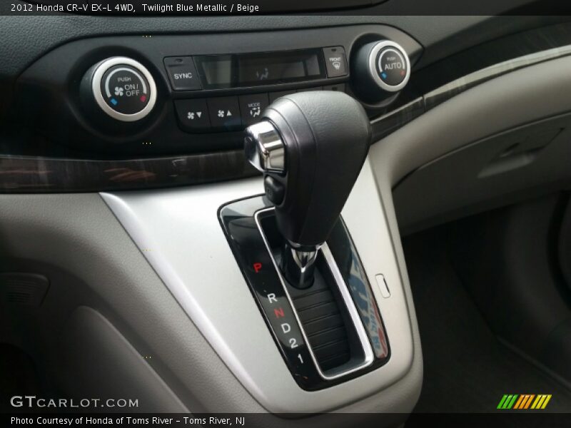 Twilight Blue Metallic / Beige 2012 Honda CR-V EX-L 4WD