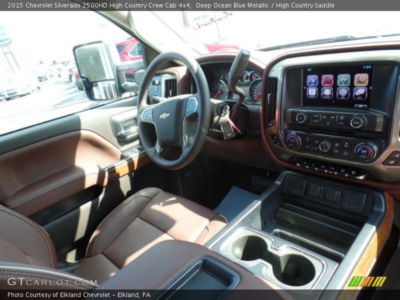 Deep Ocean Blue Metallic / High Country Saddle 2015 Chevrolet Silverado 2500HD High Country Crew Cab 4x4