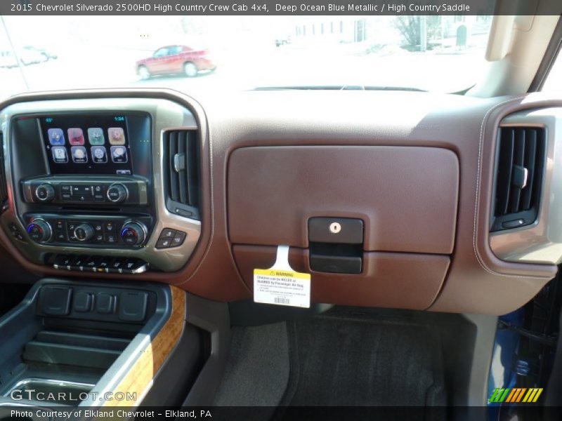 Deep Ocean Blue Metallic / High Country Saddle 2015 Chevrolet Silverado 2500HD High Country Crew Cab 4x4