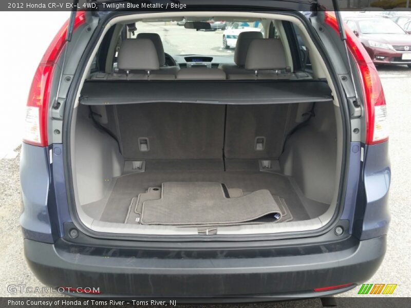Twilight Blue Metallic / Beige 2012 Honda CR-V EX-L 4WD