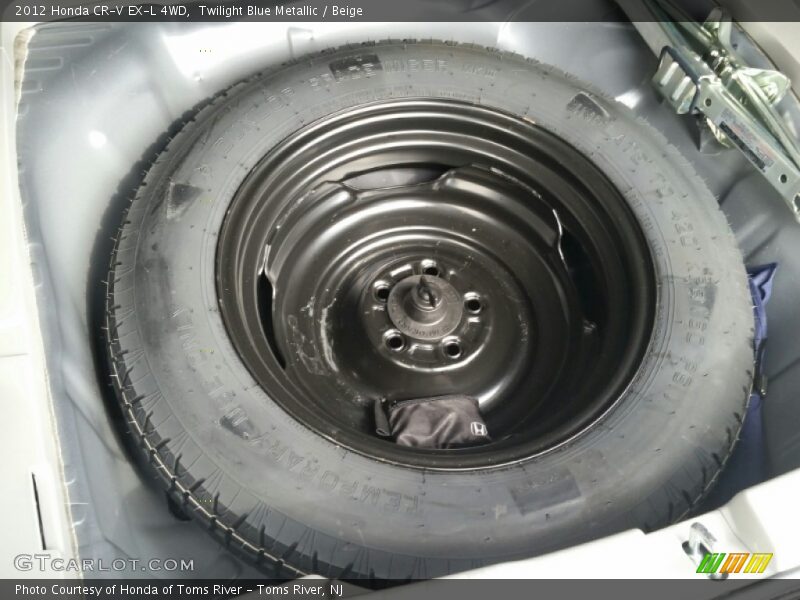 Twilight Blue Metallic / Beige 2012 Honda CR-V EX-L 4WD