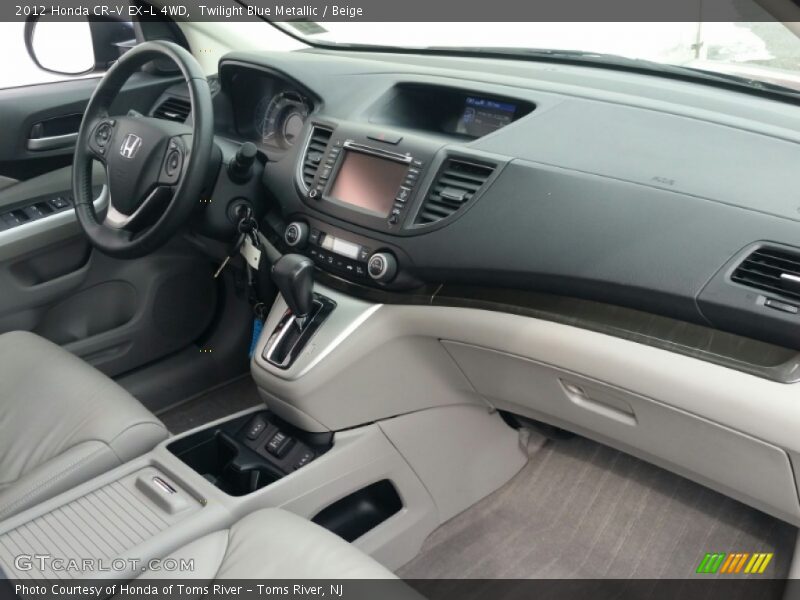 Twilight Blue Metallic / Beige 2012 Honda CR-V EX-L 4WD