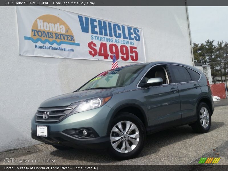 Opal Sage Metallic / Gray 2012 Honda CR-V EX 4WD