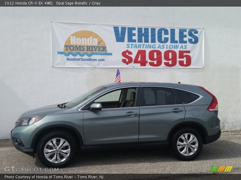 Opal Sage Metallic / Gray 2012 Honda CR-V EX 4WD