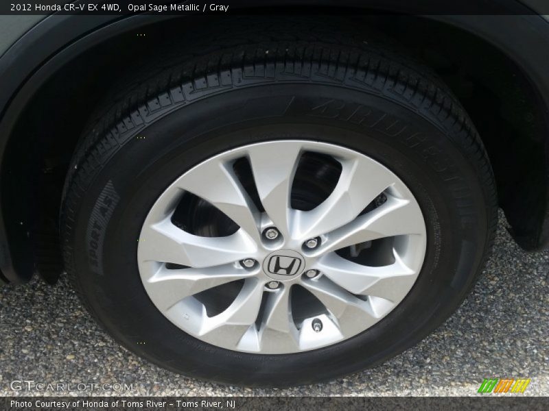 Opal Sage Metallic / Gray 2012 Honda CR-V EX 4WD