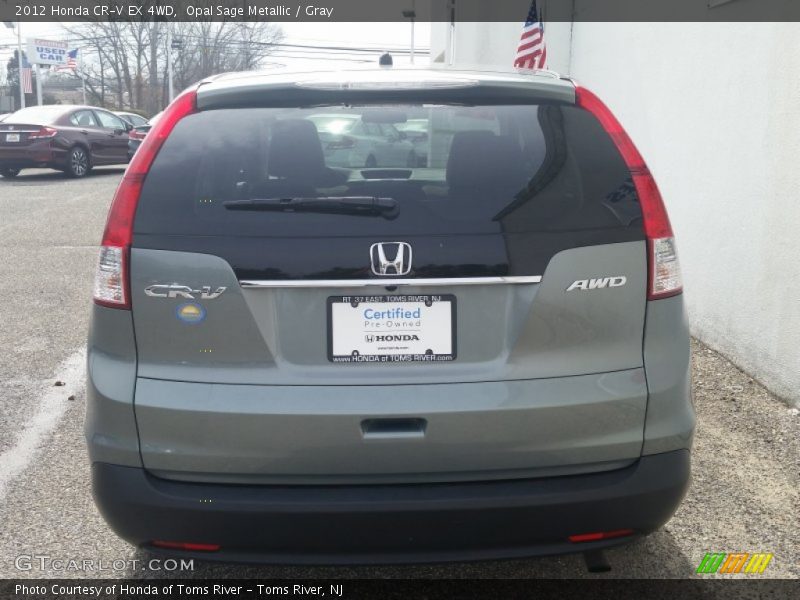 Opal Sage Metallic / Gray 2012 Honda CR-V EX 4WD