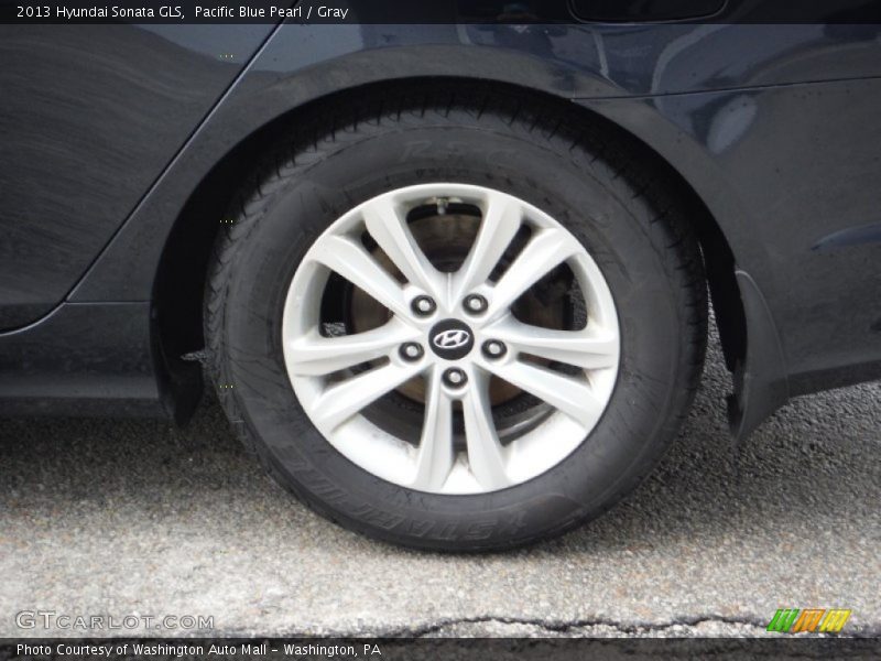 Pacific Blue Pearl / Gray 2013 Hyundai Sonata GLS