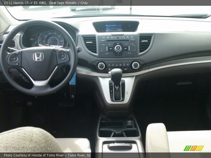Opal Sage Metallic / Gray 2012 Honda CR-V EX 4WD
