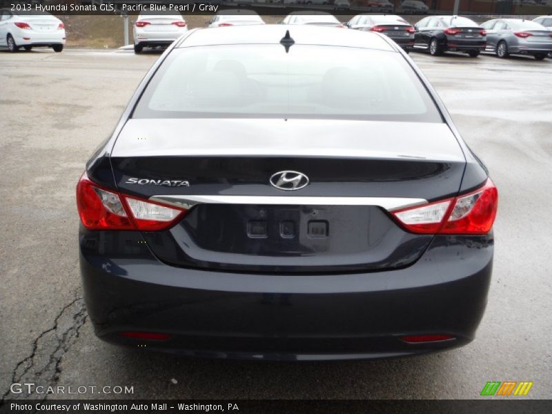 Pacific Blue Pearl / Gray 2013 Hyundai Sonata GLS