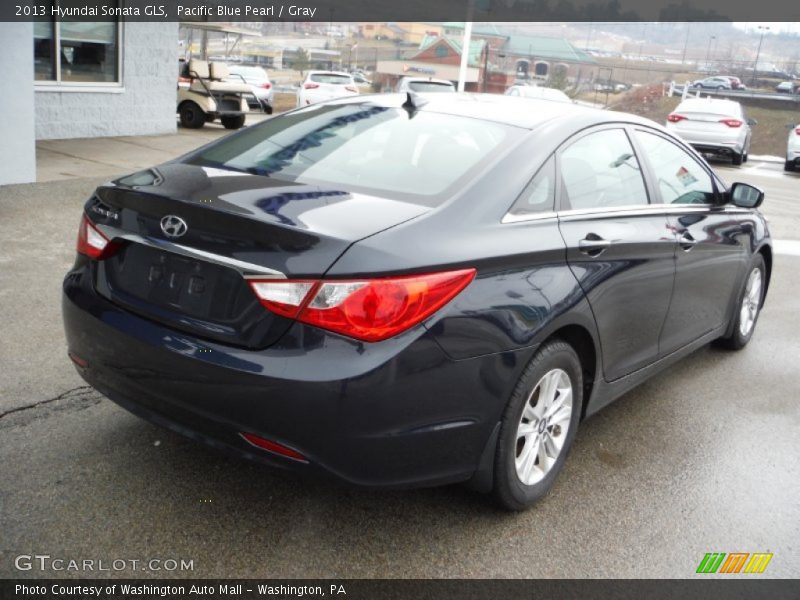 Pacific Blue Pearl / Gray 2013 Hyundai Sonata GLS