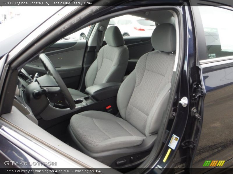 Pacific Blue Pearl / Gray 2013 Hyundai Sonata GLS