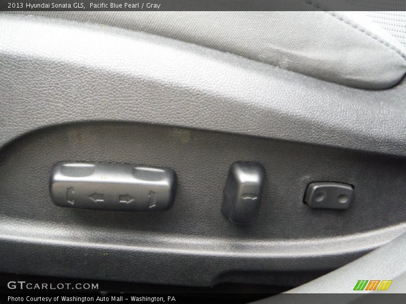 Pacific Blue Pearl / Gray 2013 Hyundai Sonata GLS