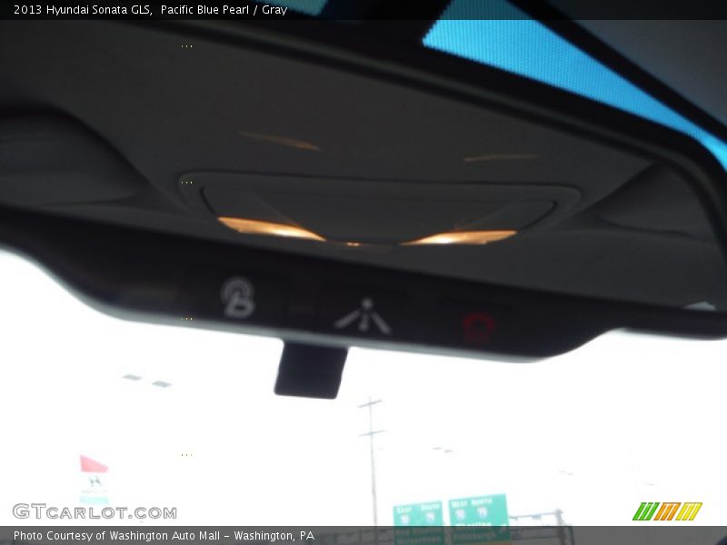 Pacific Blue Pearl / Gray 2013 Hyundai Sonata GLS
