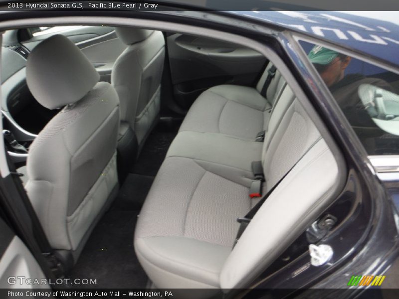 Pacific Blue Pearl / Gray 2013 Hyundai Sonata GLS