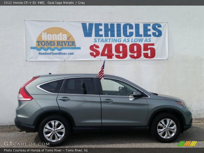 Opal Sage Metallic / Gray 2012 Honda CR-V EX 4WD