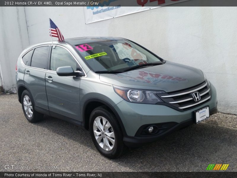 Opal Sage Metallic / Gray 2012 Honda CR-V EX 4WD