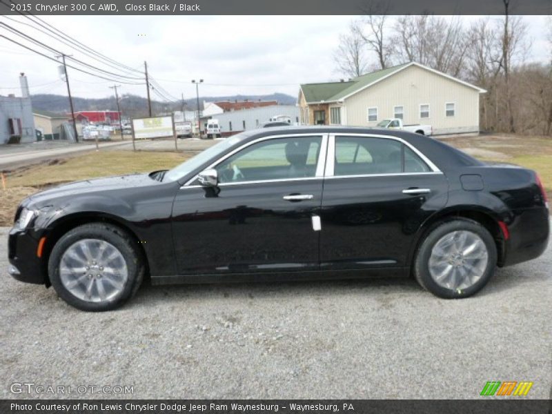 Gloss Black / Black 2015 Chrysler 300 C AWD