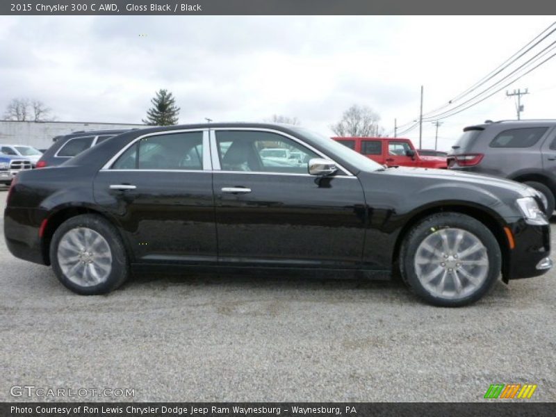 Gloss Black / Black 2015 Chrysler 300 C AWD