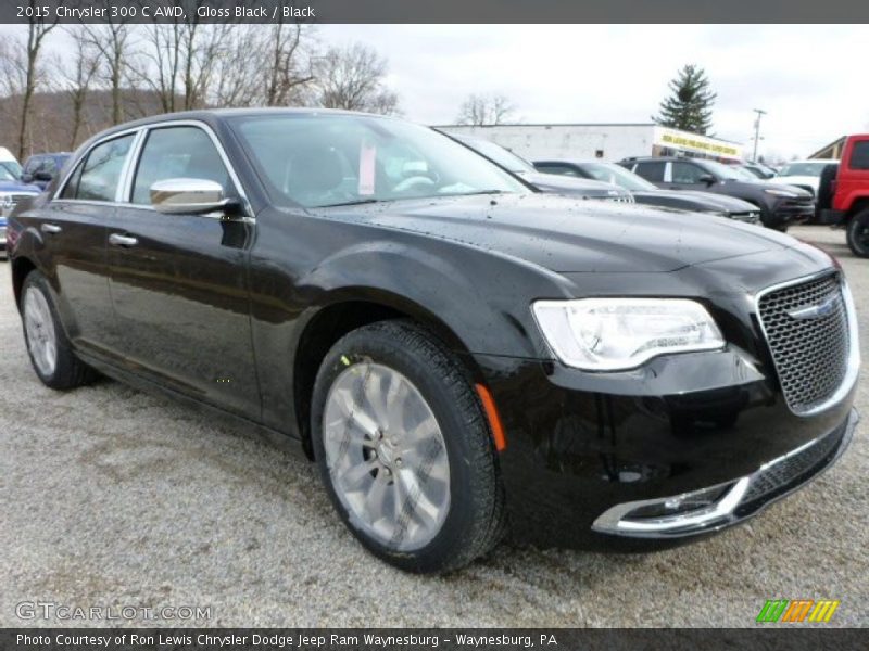 Gloss Black / Black 2015 Chrysler 300 C AWD