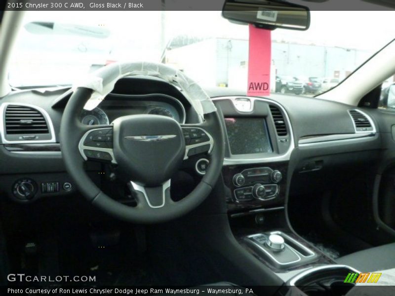 Gloss Black / Black 2015 Chrysler 300 C AWD