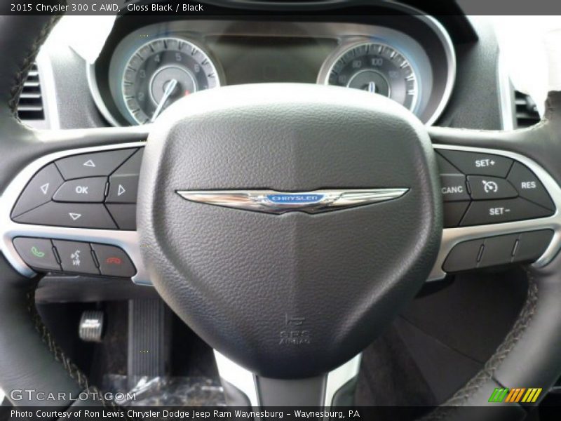 Gloss Black / Black 2015 Chrysler 300 C AWD