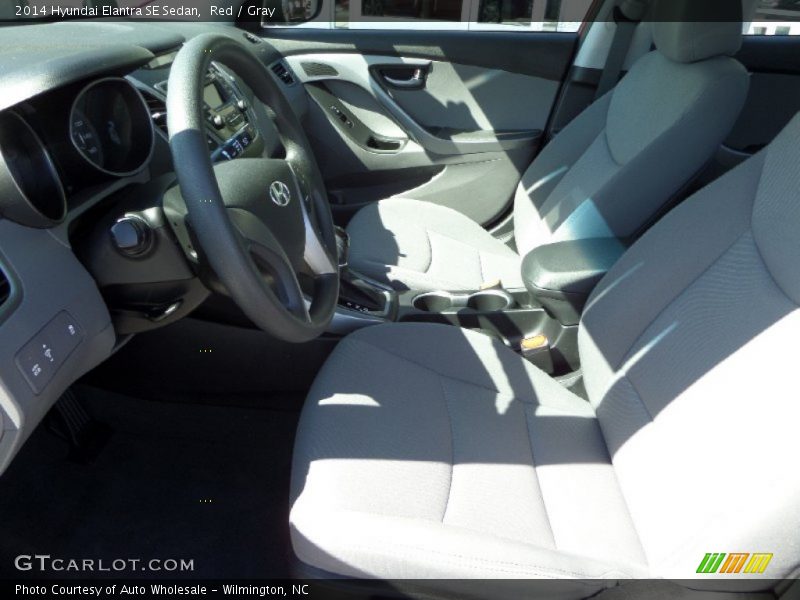 Red / Gray 2014 Hyundai Elantra SE Sedan