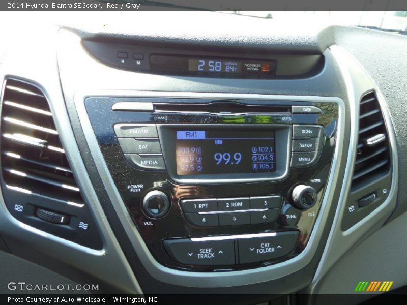 Red / Gray 2014 Hyundai Elantra SE Sedan