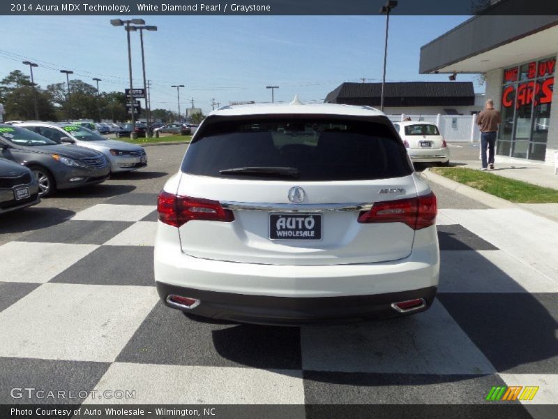 White Diamond Pearl / Graystone 2014 Acura MDX Technology