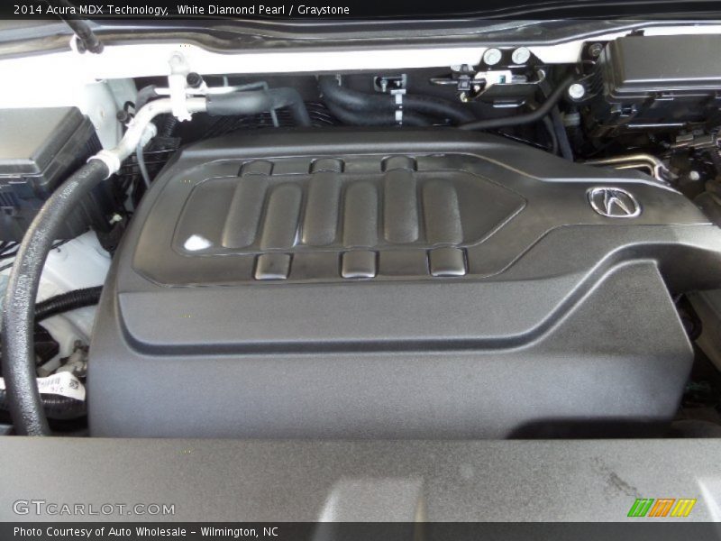 White Diamond Pearl / Graystone 2014 Acura MDX Technology