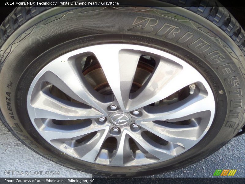 White Diamond Pearl / Graystone 2014 Acura MDX Technology