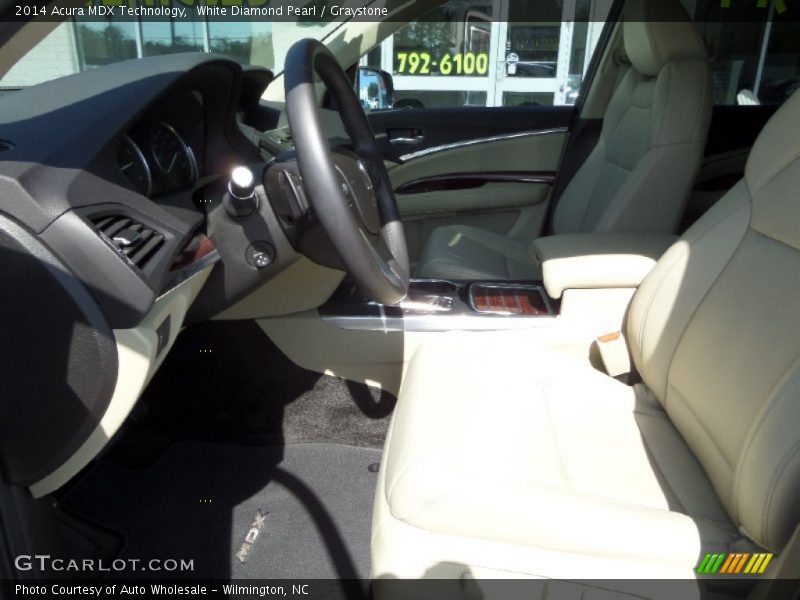 White Diamond Pearl / Graystone 2014 Acura MDX Technology