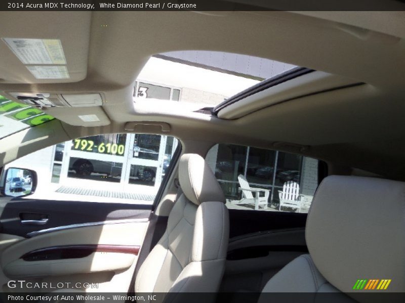 White Diamond Pearl / Graystone 2014 Acura MDX Technology