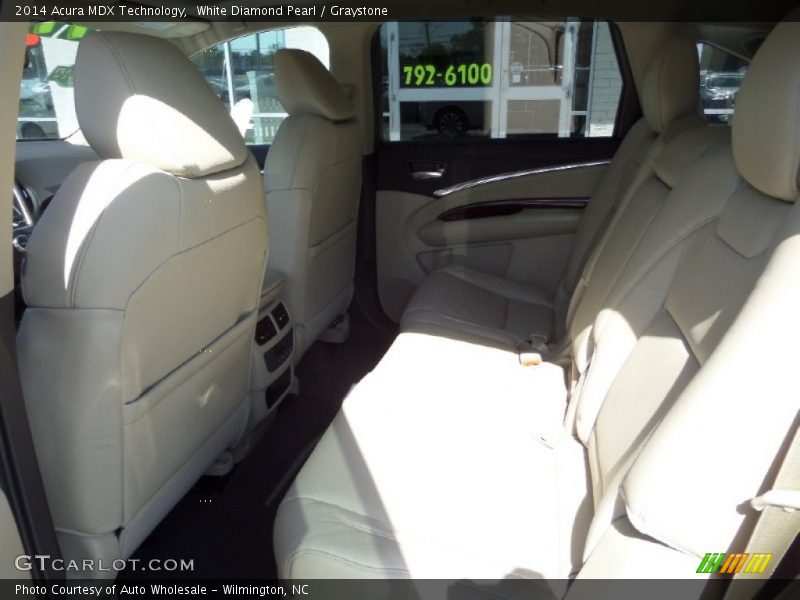 White Diamond Pearl / Graystone 2014 Acura MDX Technology
