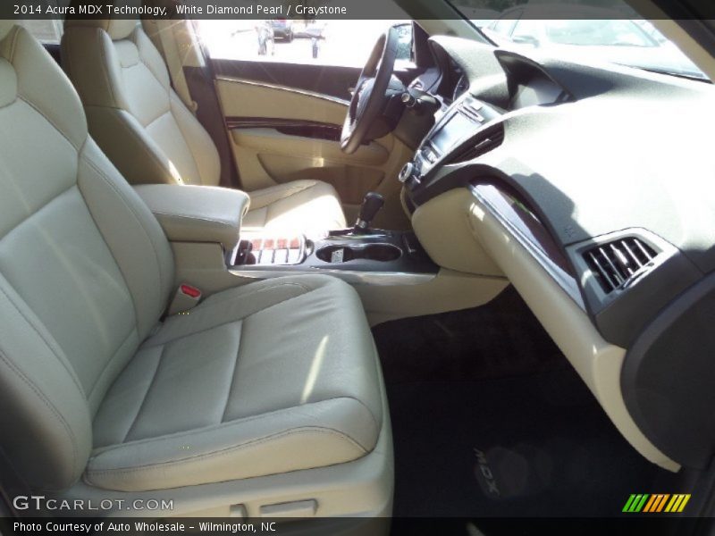 White Diamond Pearl / Graystone 2014 Acura MDX Technology
