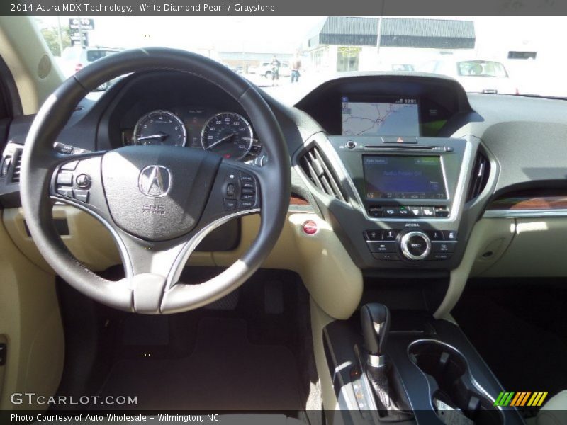 White Diamond Pearl / Graystone 2014 Acura MDX Technology