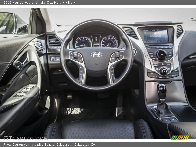 Smoke Gray Metallic / Black 2012 Hyundai Azera