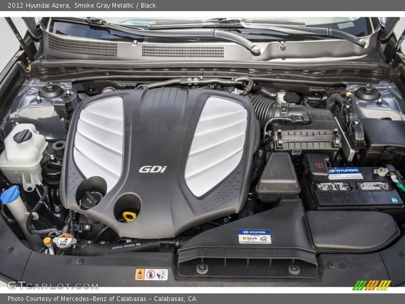 Smoke Gray Metallic / Black 2012 Hyundai Azera