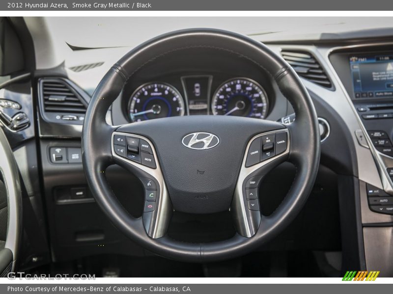 Smoke Gray Metallic / Black 2012 Hyundai Azera