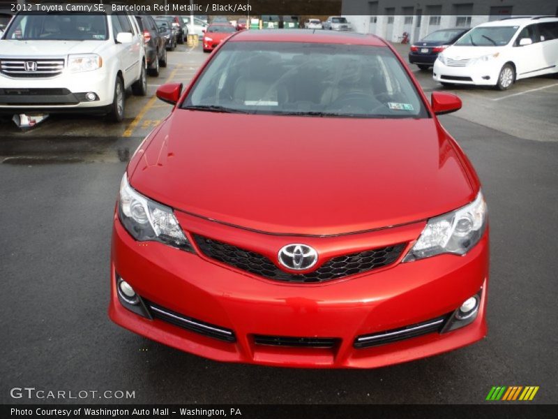 Barcelona Red Metallic / Black/Ash 2012 Toyota Camry SE