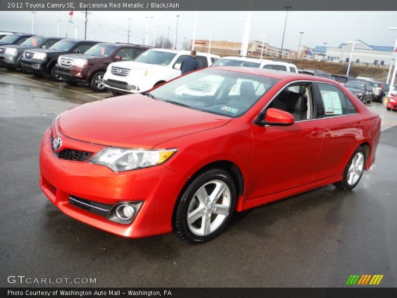 Barcelona Red Metallic / Black/Ash 2012 Toyota Camry SE