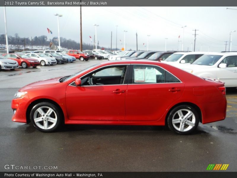 Barcelona Red Metallic / Black/Ash 2012 Toyota Camry SE